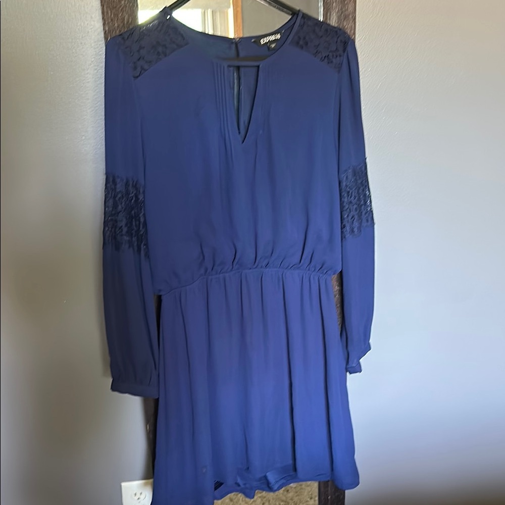Express Navy Blue Dress